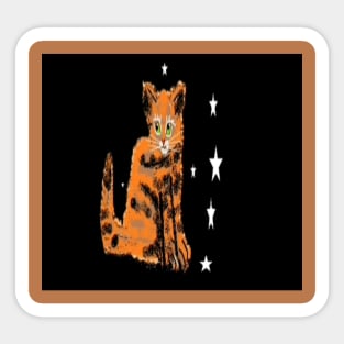 star cat Sticker